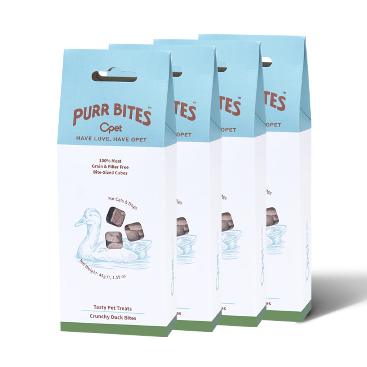 OPET Purr Bites Freeze Dried Cat Treats (Duck, 45g)