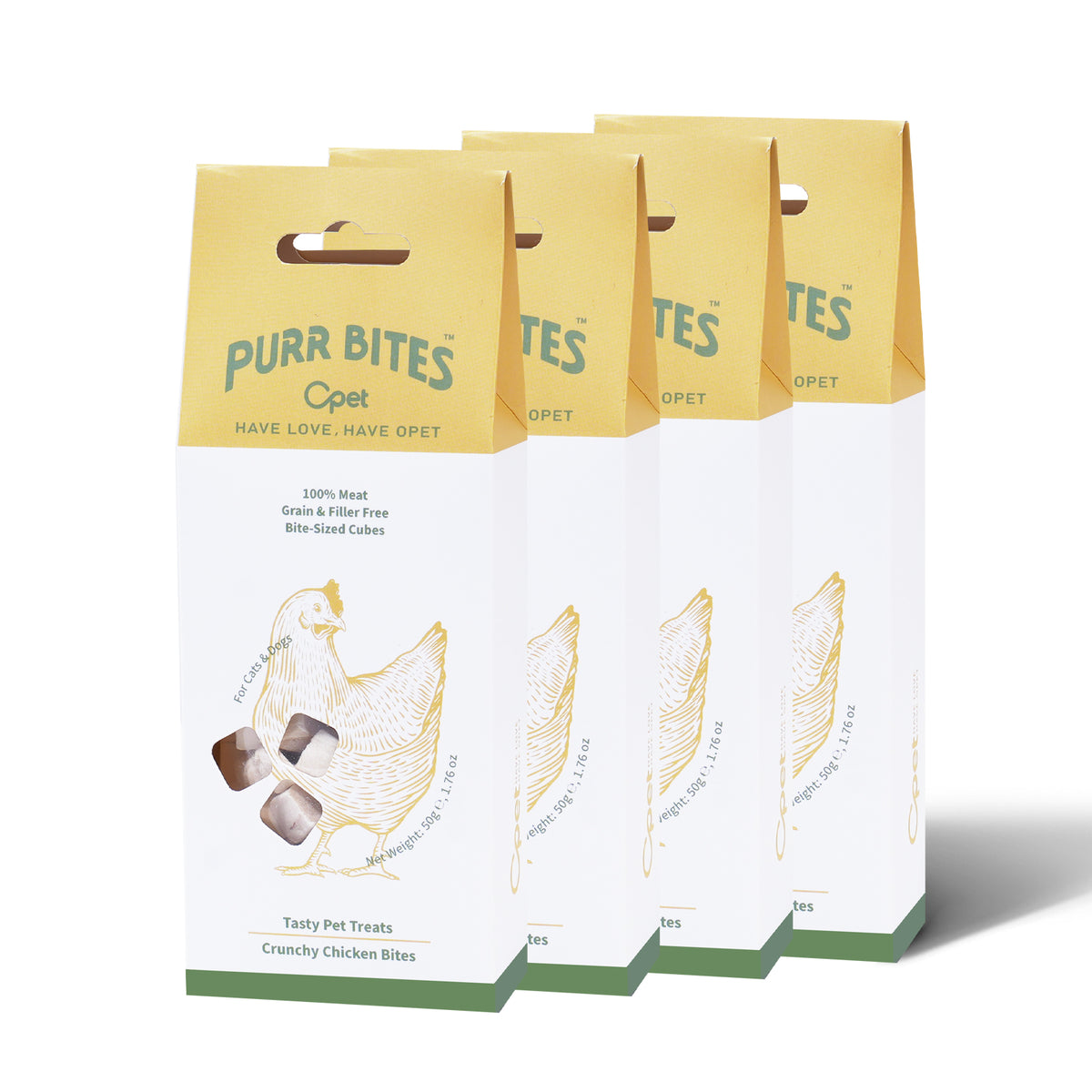 OPET Purr Bites Freeze Dried Cat Treats (Chicken, 50 g)
