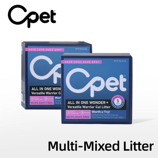 OPET 5IN1 猫砂しっかり固まる・強力消臭・高吸収・低粉塵・飛び散りにくい