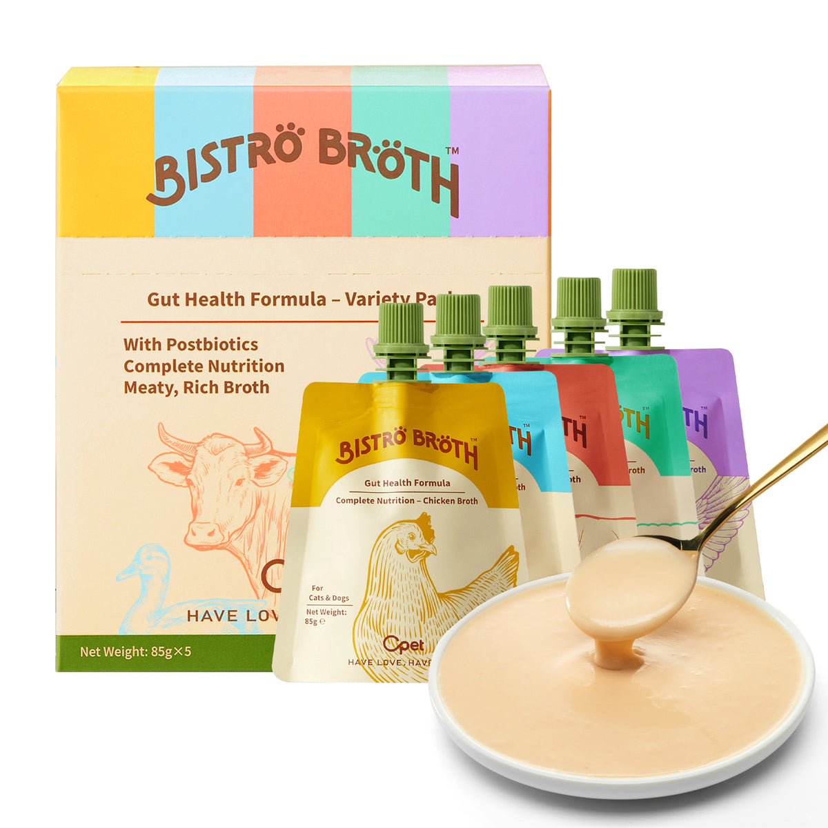 OPET Bistro Broth Cat Food Topper – Hydrating Soup