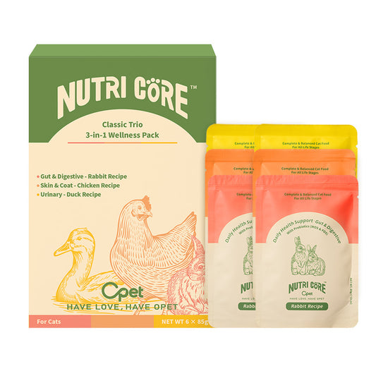 OPET Nutri Core Wet Cat Food Pouches – High Meat, Real Meat Recipe