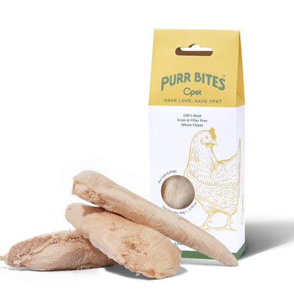 OPET Purr Bites Freeze Dried Cat Treats (Chicken Breast Whole Fillets, 40g)