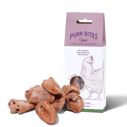 OPET Purr Bites Freeze Dried Cat Treats (Chicken Heart, 40g)