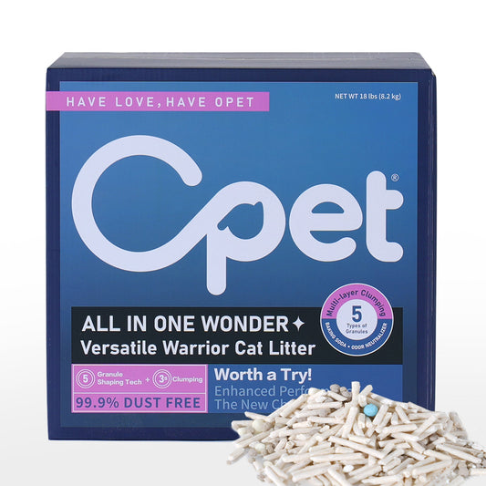 OPET 5IN1 猫砂しっかり固まる・強力消臭・高吸収・低粉塵・飛び散りにくい