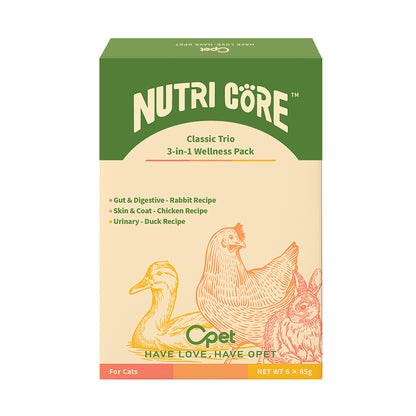 OPET Nutri Core Wet Cat Food Pouches – High Meat, Real Meat Recipe
