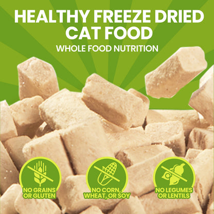 OPET Freeze-Dried Raw Cat Food – Rabbit Recipe with Salmon Oil