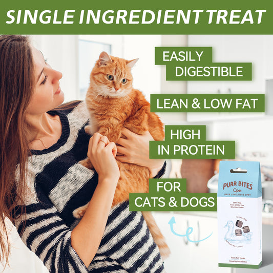 OPET Purr Bites Freeze Dried Cat Treats (Duck, 45g)