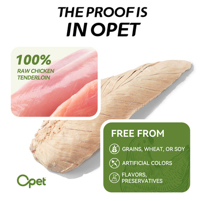 OPET Purr Bites Freeze Dried Cat Treats (Chicken Breast Whole Fillets, 40g)