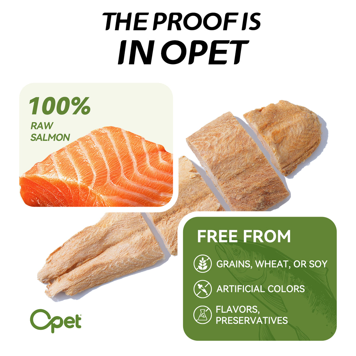 OPET Purr Bites Freeze Dried Cat Treats(Salmon, 40g)
