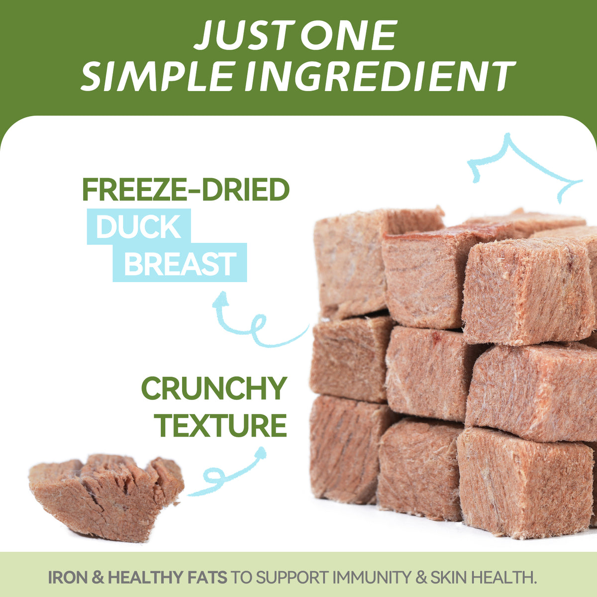 OPET Purr Bites Freeze Dried Cat Treats (Duck, 45g)