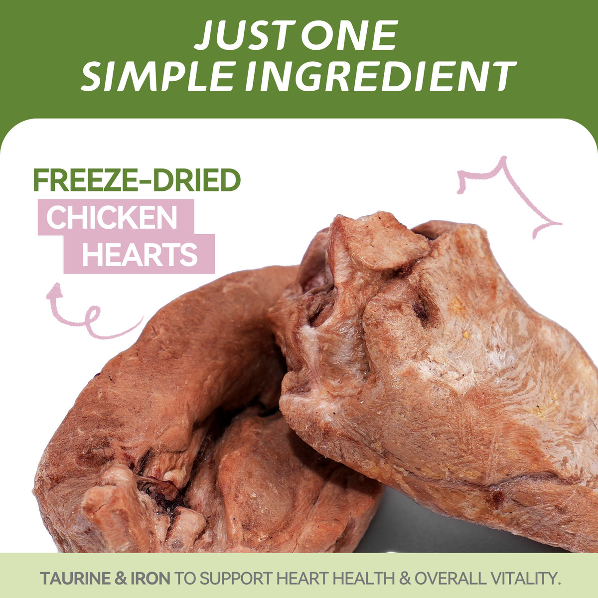 OPET Purr Bites Freeze Dried Cat Treats (Chicken Heart, 40g)
