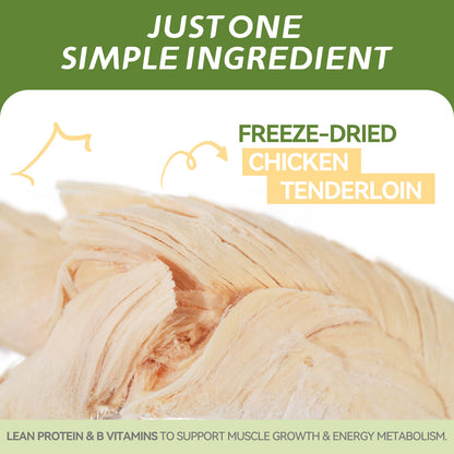 OPET Purr Bites Freeze Dried Cat Treats (Chicken Breast Whole Fillets, 40g)