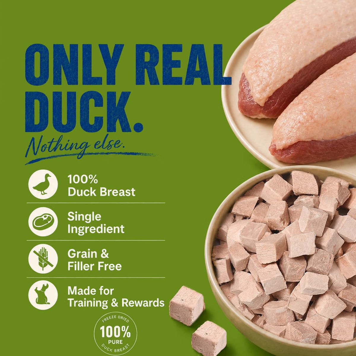 OPET Freeze Dried Duck Treats Treats for Dogs & Cats