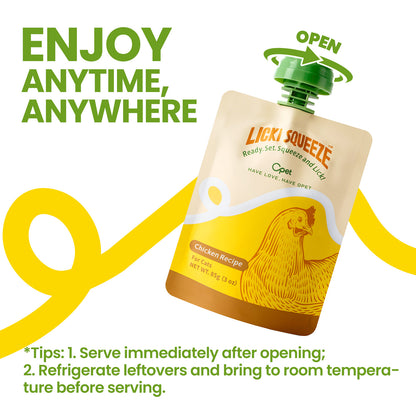 OPET Licki Squeeze Pate Wet Cat Food Lickable Bisque Treats