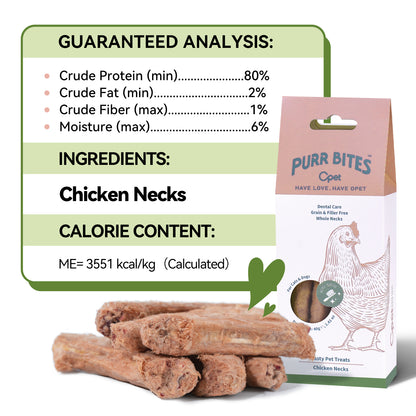 OPET Purr Bites Freeze Dried Cat Treats (Chicken Neck, 40g)