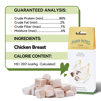 OPET Purr Bites Freeze Dried Cat Treats (Chicken, 50 g)
