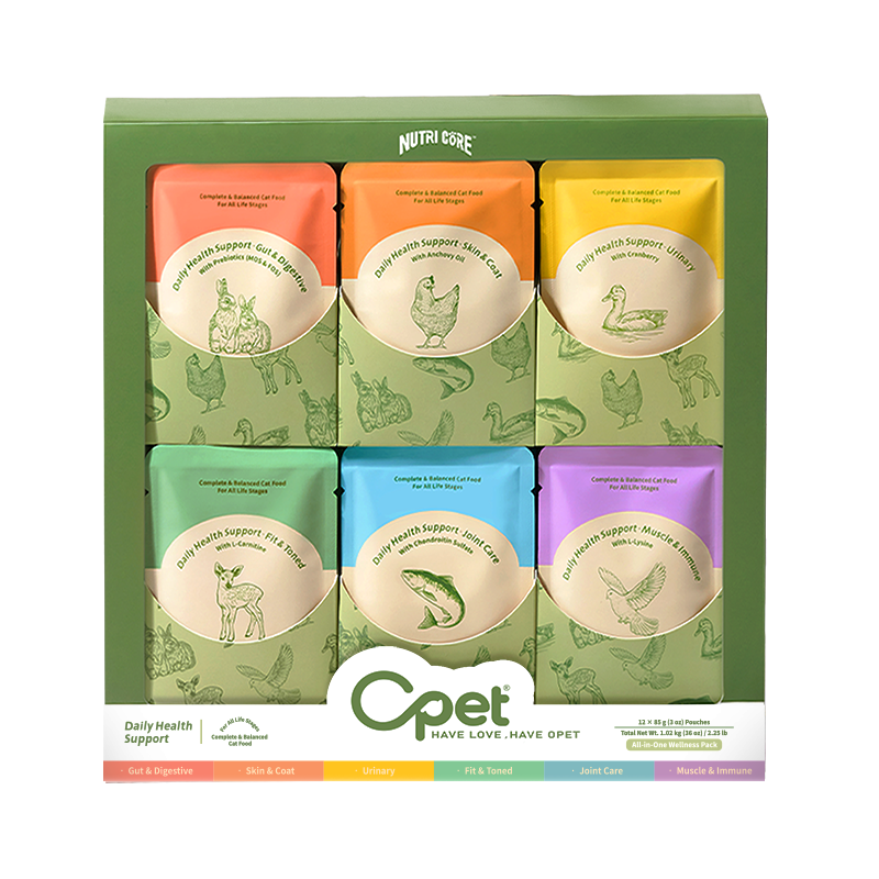 OPET Nutri Core Wet Cat Food Pouches – High Meat, Real Meat Recipe