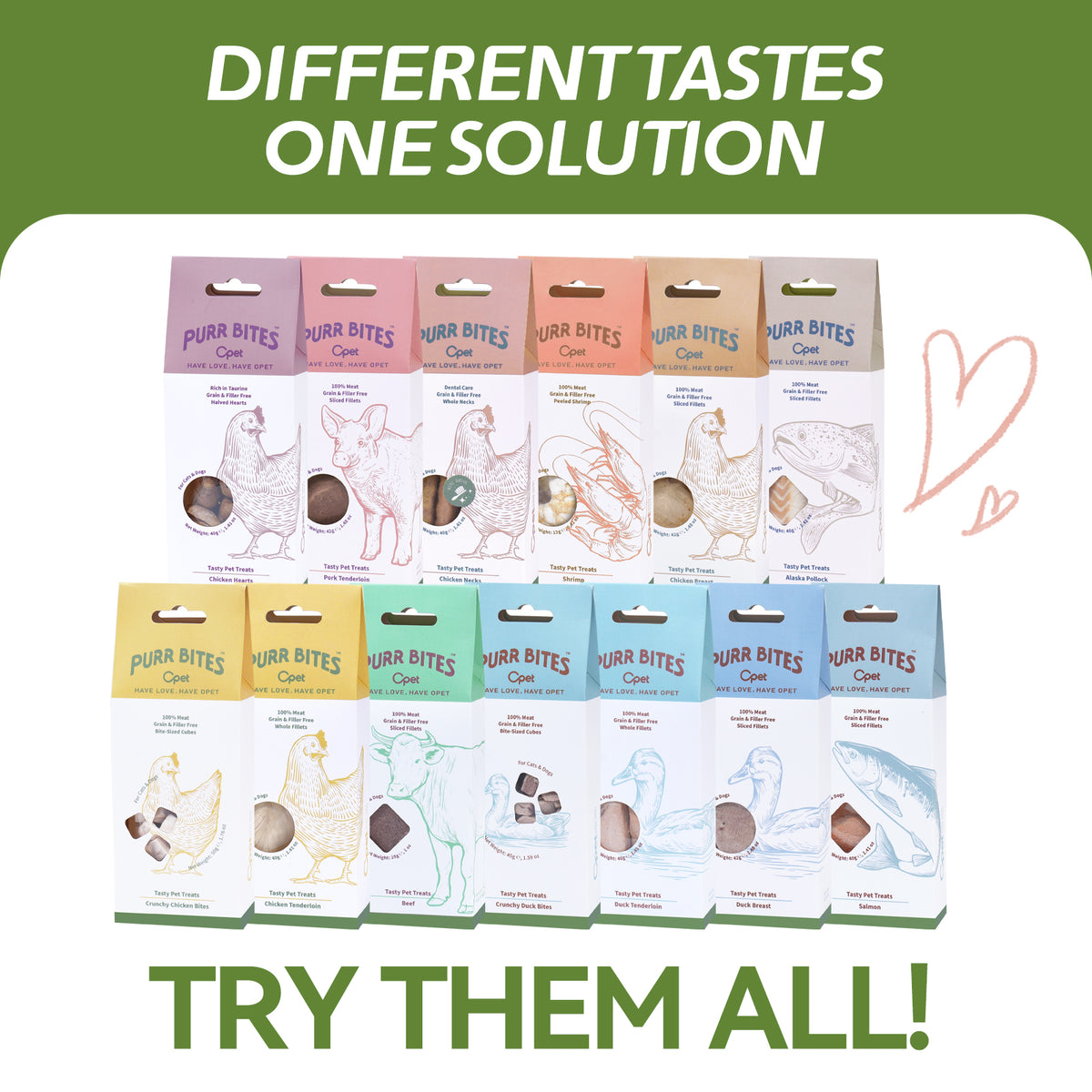OPET Purr Bites Freeze Dried Cat Treats (Duck Breast Sliced, 42g)